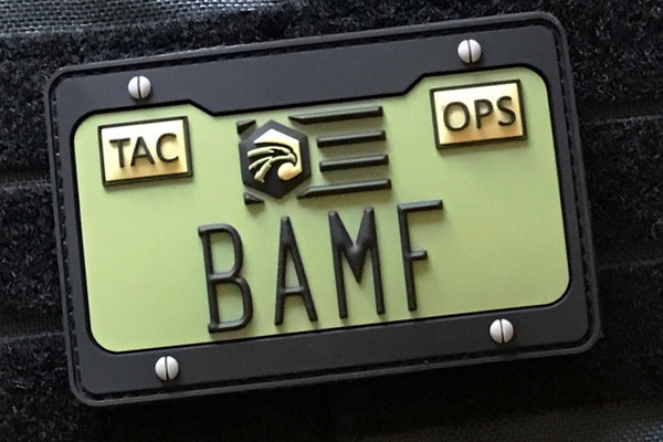 BAMF License Plate Patch