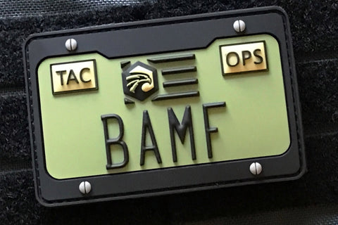 BAMF License Plate Patch