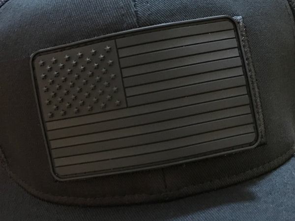 USA Flag PVC Patch - 3 Color Options