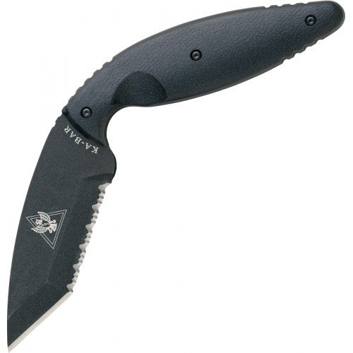 KA-BAR Large TDI Law Enforcement Tanto, Serrated Knife