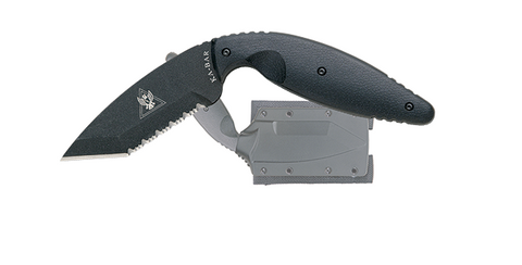 KA-BAR Large TDI Law Enforcement Tanto, Serrated Knife