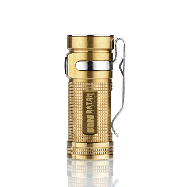 Olight S Mini Baton Br (Raw Brass) 1 x (R)CR123 550 Lumen CREE XM-L2 LED Flashlight