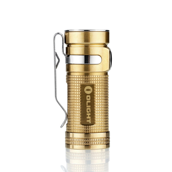 Olight S Mini Baton Br (Raw Brass) 1 x (R)CR123 550 Lumen CREE XM-L2 LED Flashlight