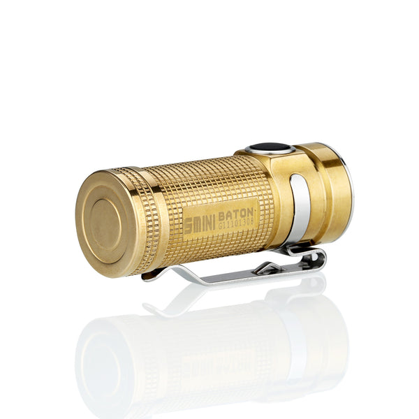 Olight S Mini Baton Br (Raw Brass) 1 x (R)CR123 550 Lumen CREE XM-L2 LED Flashlight