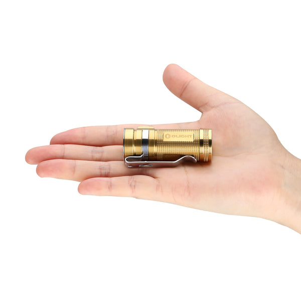 Olight S Mini Baton Br (Raw Brass) 1 x (R)CR123 550 Lumen CREE XM-L2 LED Flashlight
