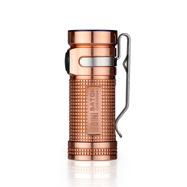 Olight S Mini Baton CU (Raw Copper) 1 x (R)CR123 550 Lumen CREE XM-L2 LED Flashlight