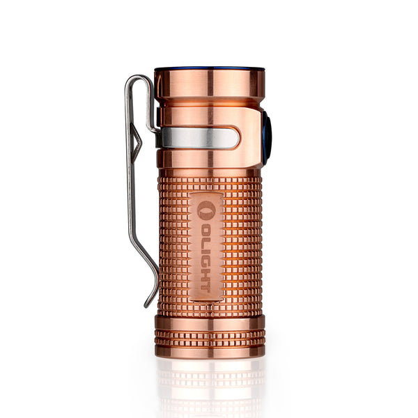 Olight S Mini Baton CU (Raw Copper) 1 x (R)CR123 550 Lumen CREE XM-L2 LED Flashlight