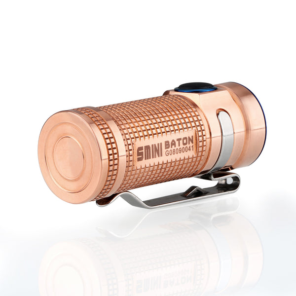 Olight S Mini Baton CU (Raw Copper) 1 x (R)CR123 550 Lumen CREE XM-L2 LED Flashlight