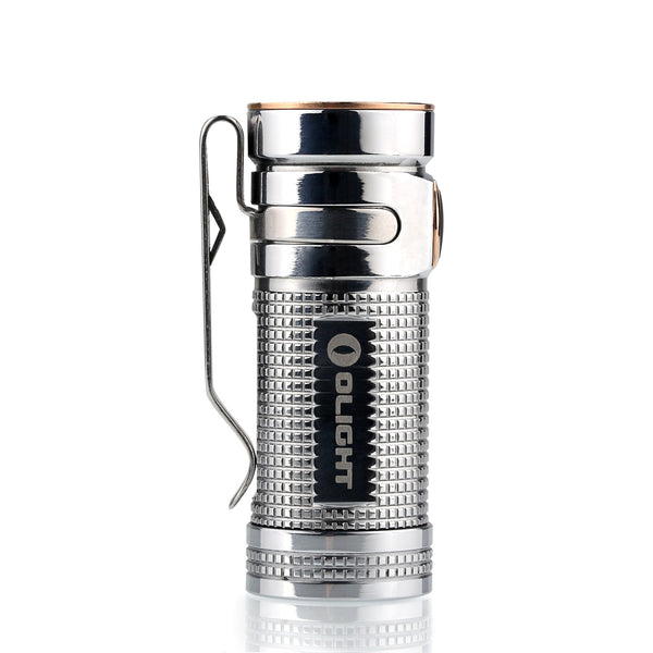 Olight S Mini Baton Ti (Polished Titanium) 1 x (R)CR123 550 Lumen CREE XM-L2 LED Flashlight
